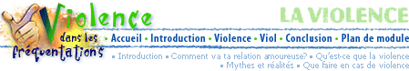 La violence dans les fréquentations